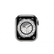 Watch Series 7 Titanium Cellular (45mm), Titanium, Silver Milanese Loop