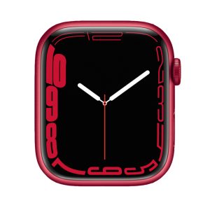 Watch Series 7 Aluminum Cellular (45mm), Red, Midnight Sport Band