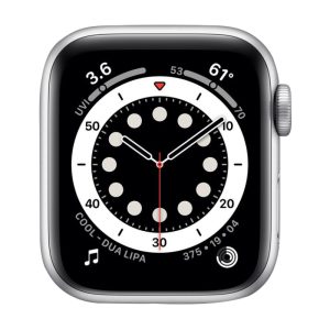 Watch Series 6 Aluminum Cellular (40mm), Silver, Starlight Sport Band