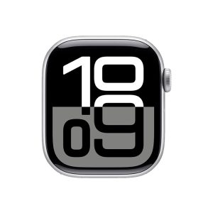 Watch Series 10 Aluminum Cellular (46mm), Silver, Black Sport Band