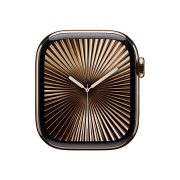 Watch Series 10 Titanium Cellular (46mm), Gold, Black Sport Band