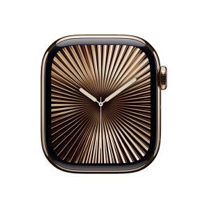 Watch Series 10 Titanium Cellular (46mm), Gold, Black Sport Band